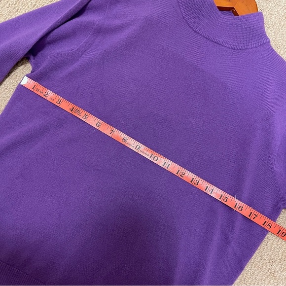 Vintage Gianni Dolce Mock Neck Sweater Purple - Picture 11 of 12